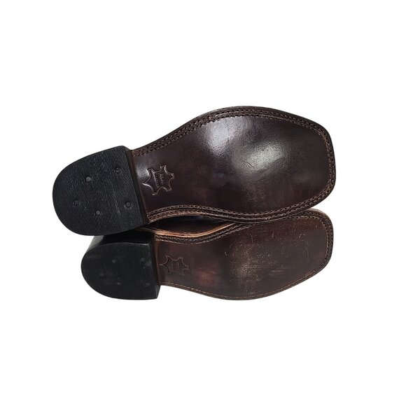 Cody James Kid's Brown & Blue Square Toe Western Boots BBSC1840 Size 3D - Picture 7 of 7